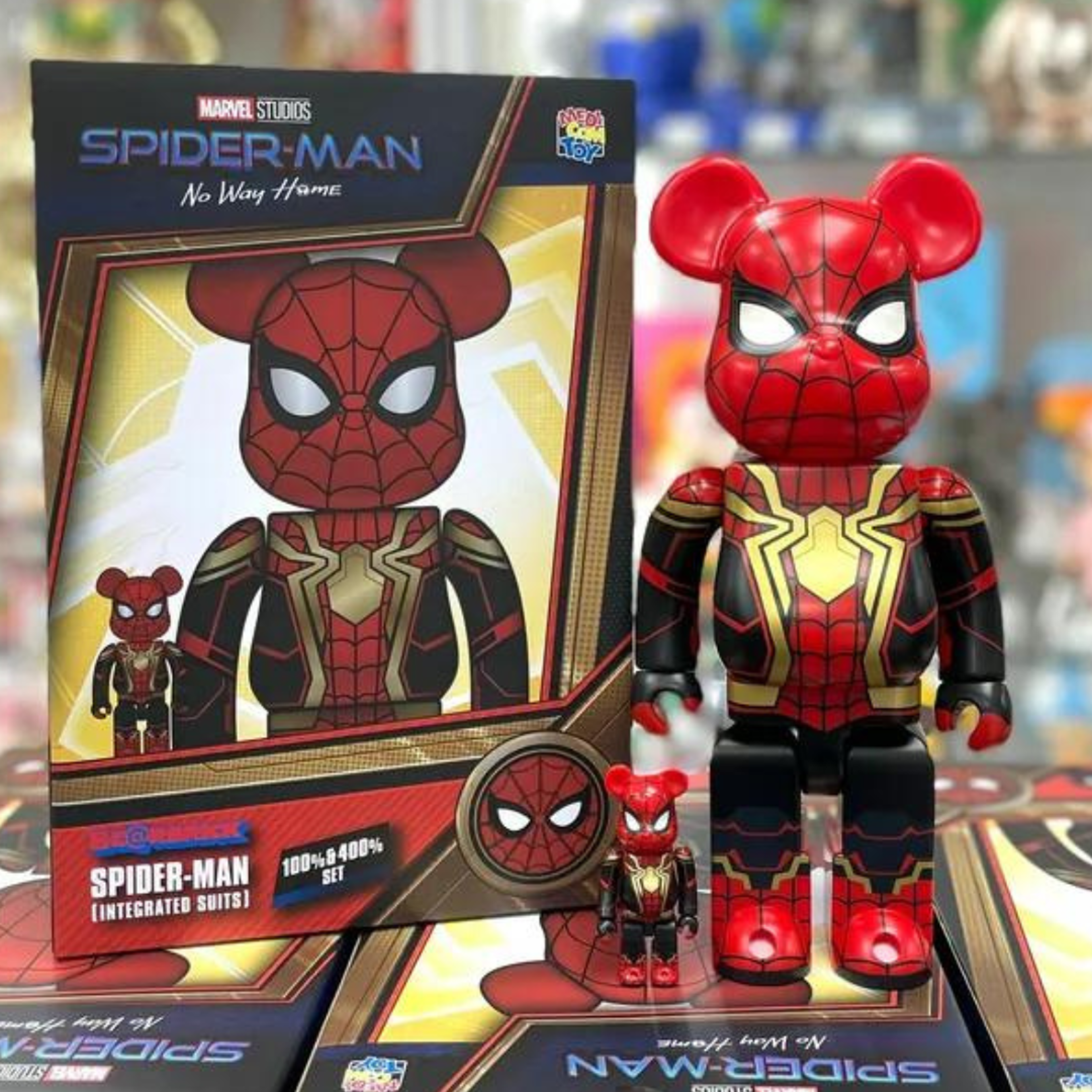 [Free shipping] BE@RBRICK SPIDER-MAN INTEGRATED SUIT