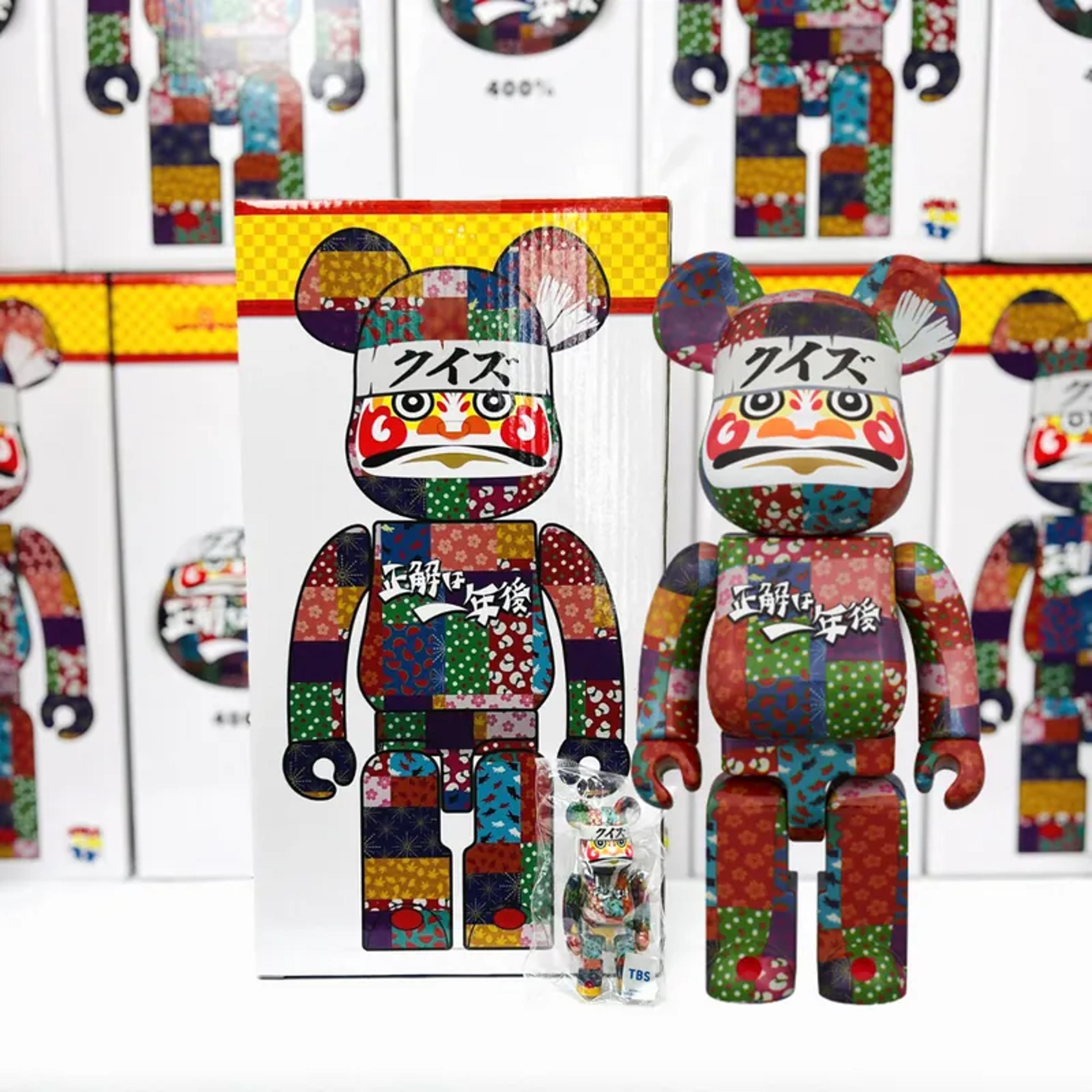 [Free shipping] BE@RBRICK 達磨 クイズ☆正解は一年後 Daruma Quiz☆Correct answer will be revealed in one year