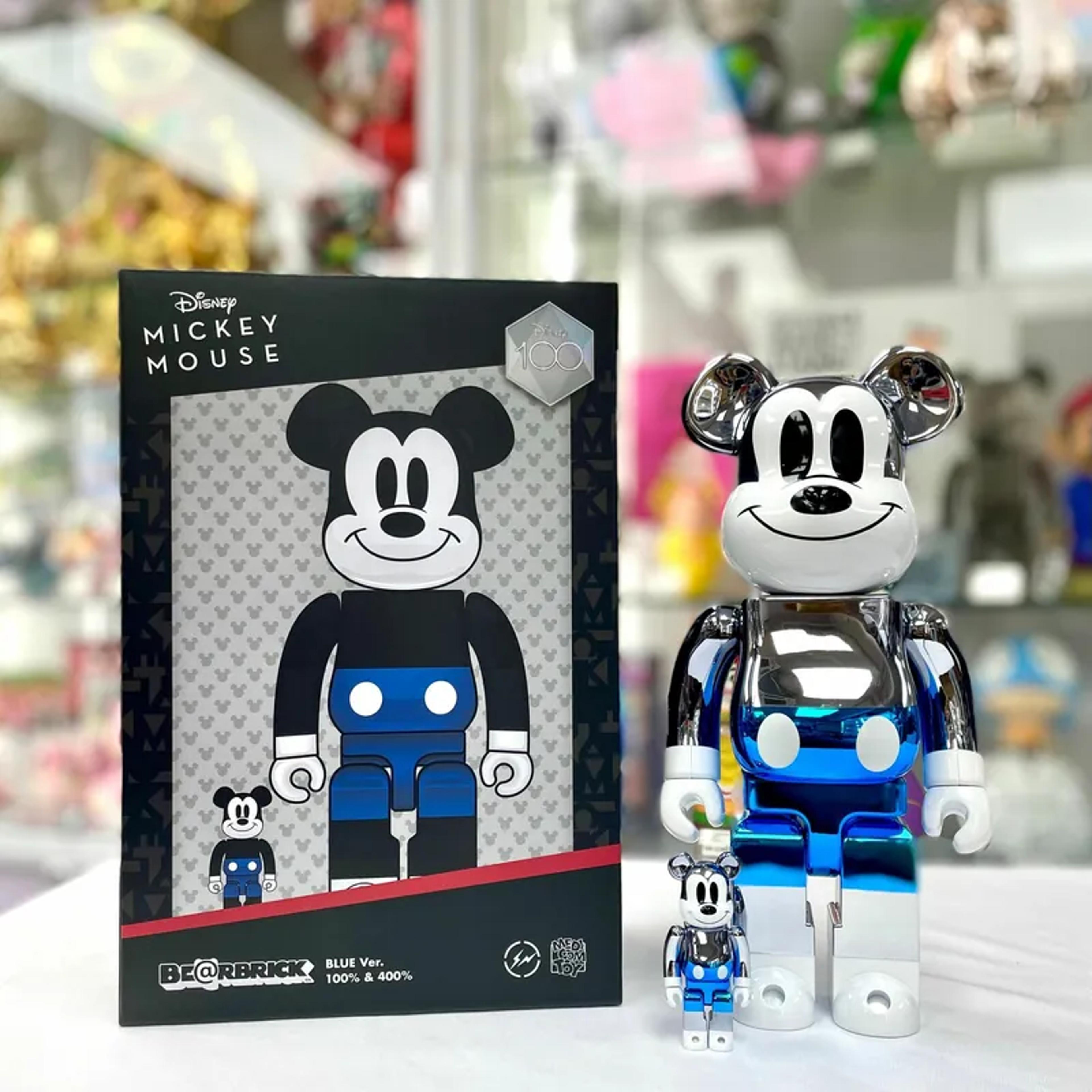 [Free shipping] BE@RBRICK Fragmentdesign MICKEY MOUSE BLUE Ver.