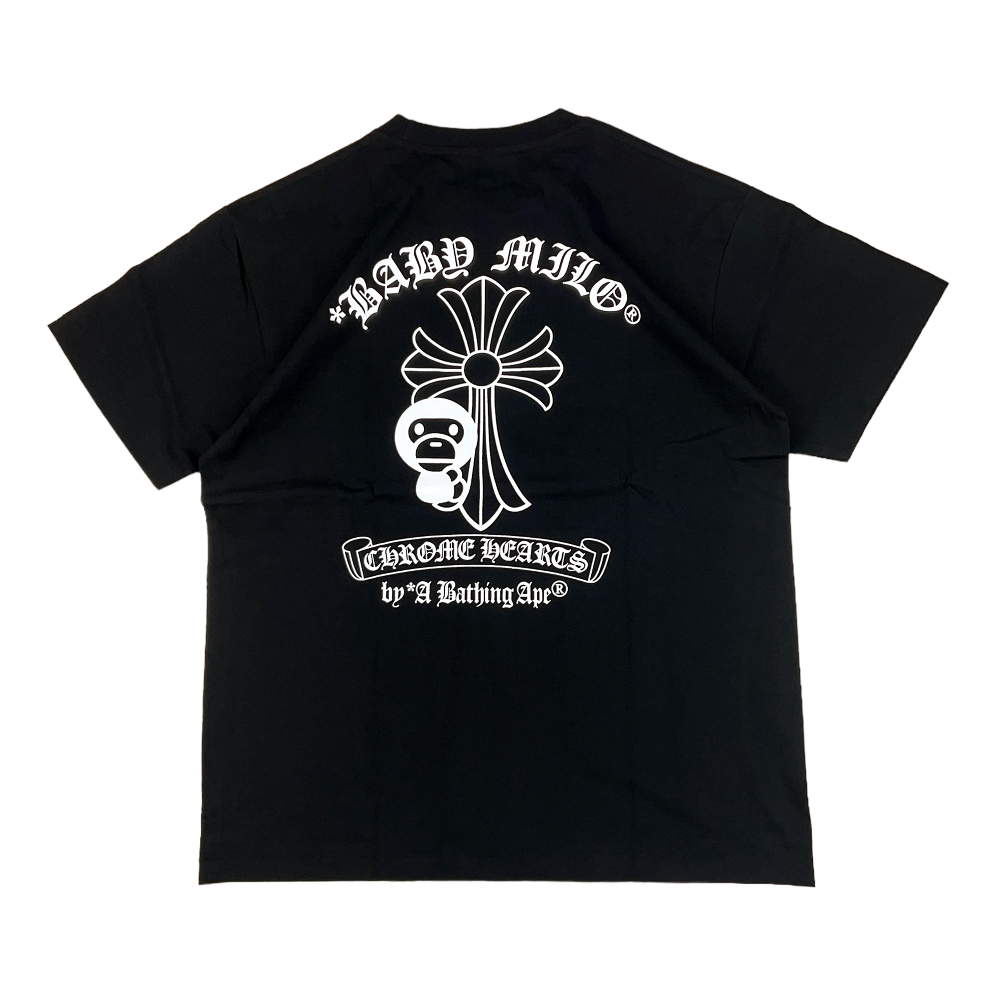 Alternate View 1 of BAPE x Chrome Hearts Baby Milo T-shirt Black | A Bathing Ape