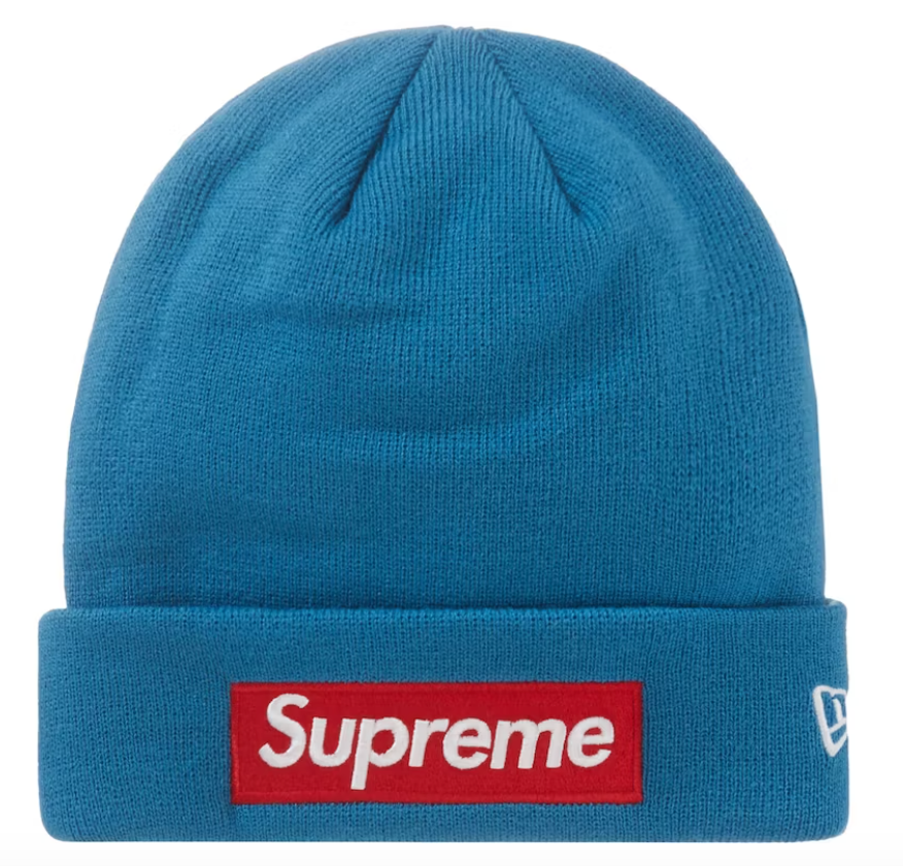 Supreme New Era Box Logo Beanie - Blue