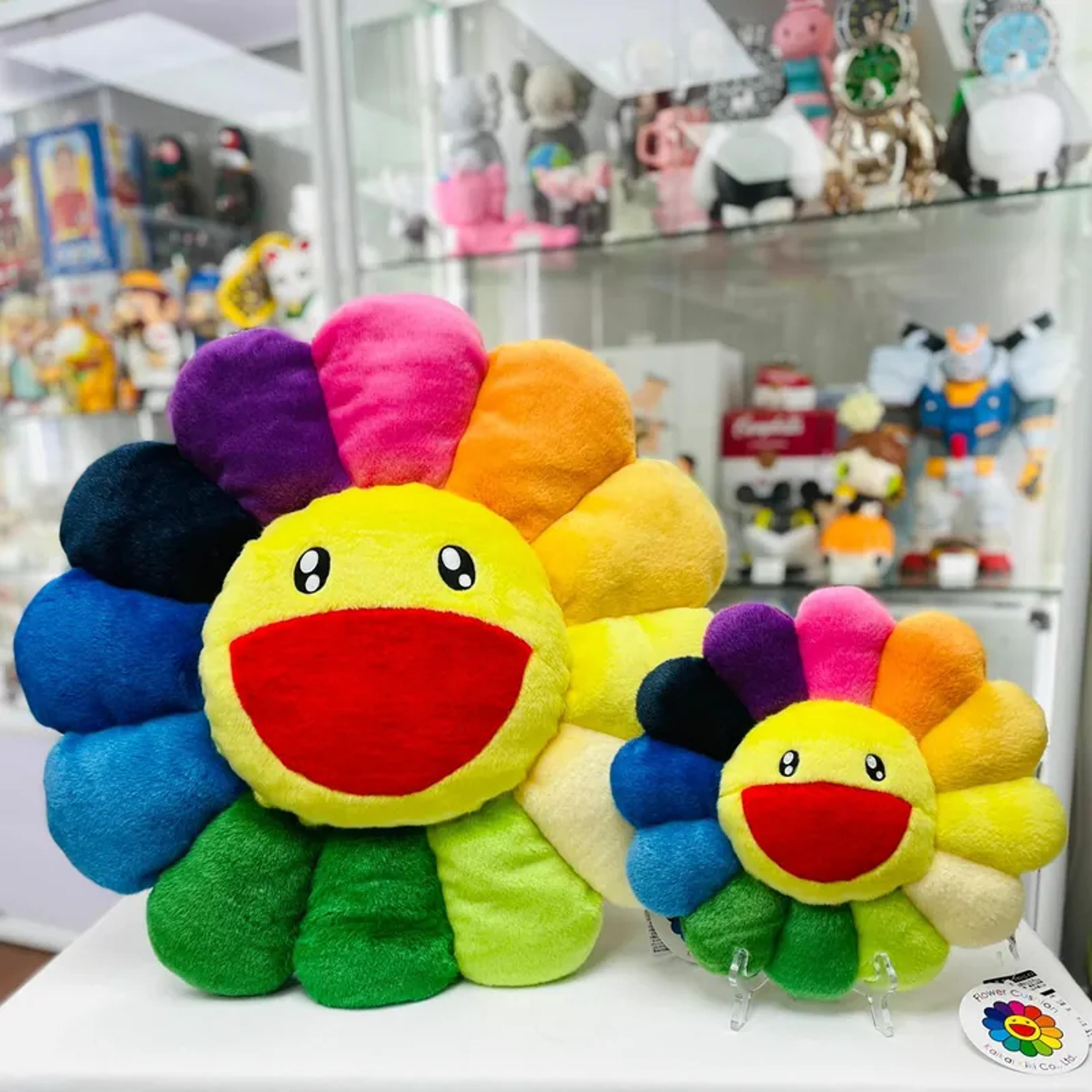 [Free shipping] Takashi Murakami Flower Cushion (Rainbow)