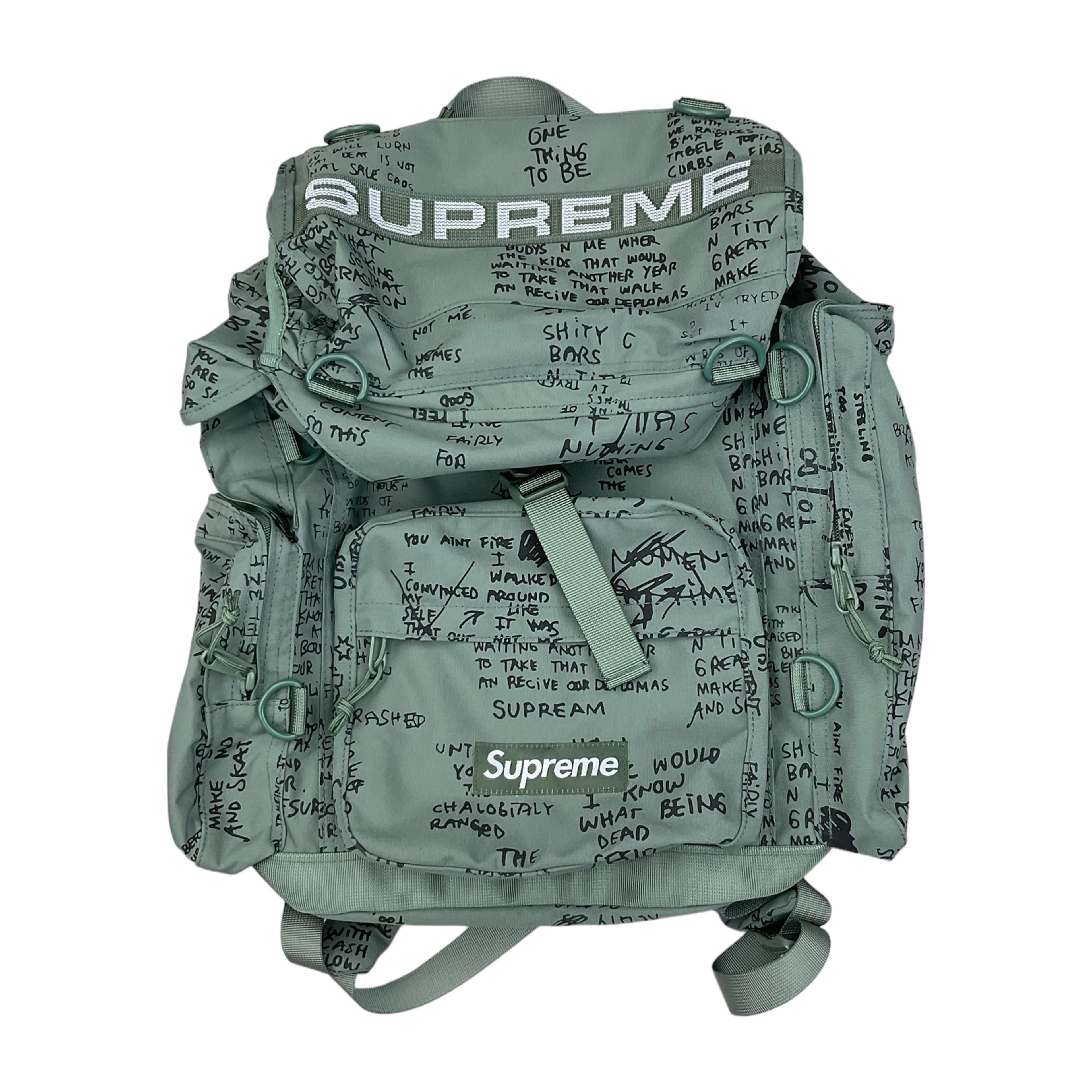 Supreme SS23 Military Field Box Backpack Olive Gonz Green 