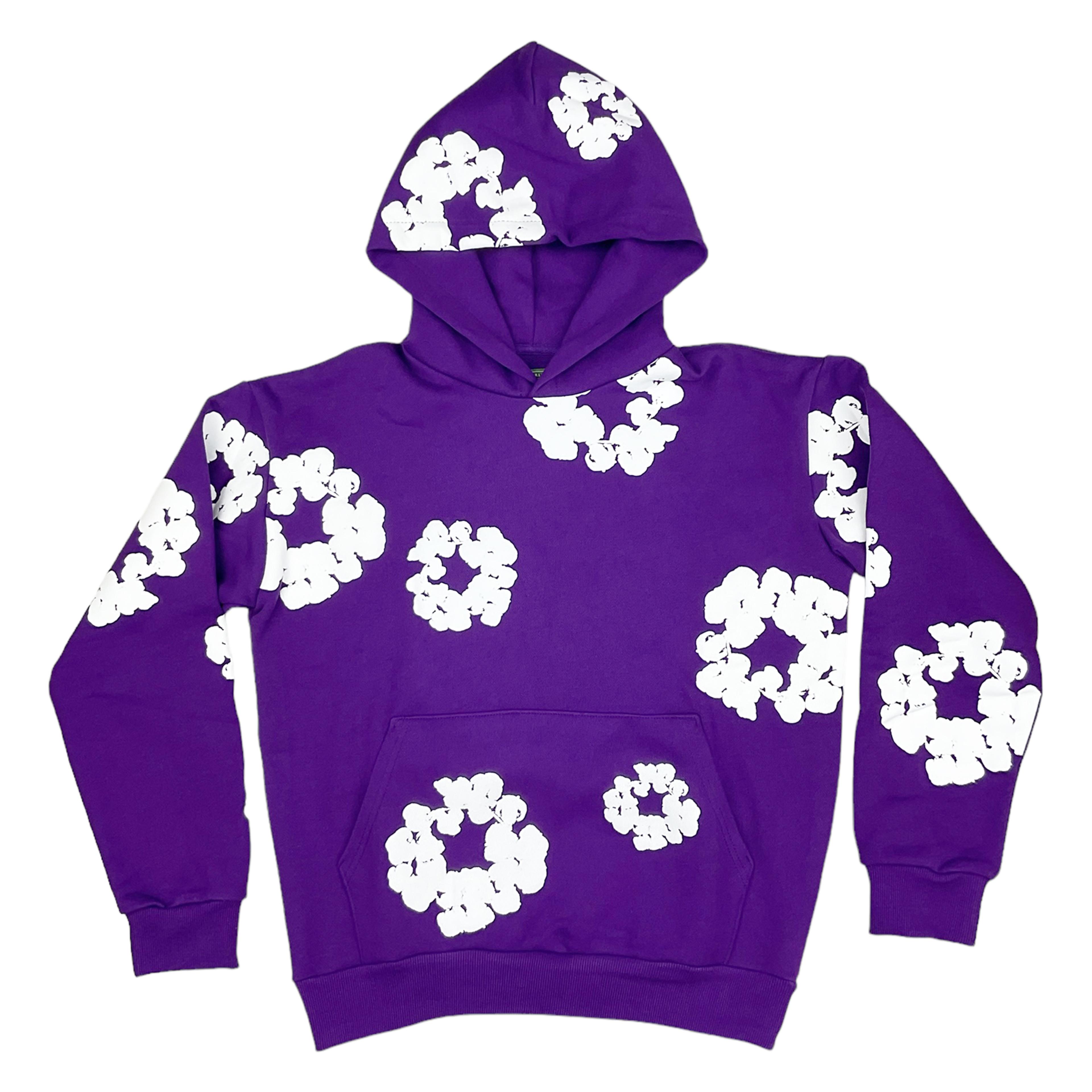Denim Tears The Cotton Wreath Hoodie Sweatshirt Purple