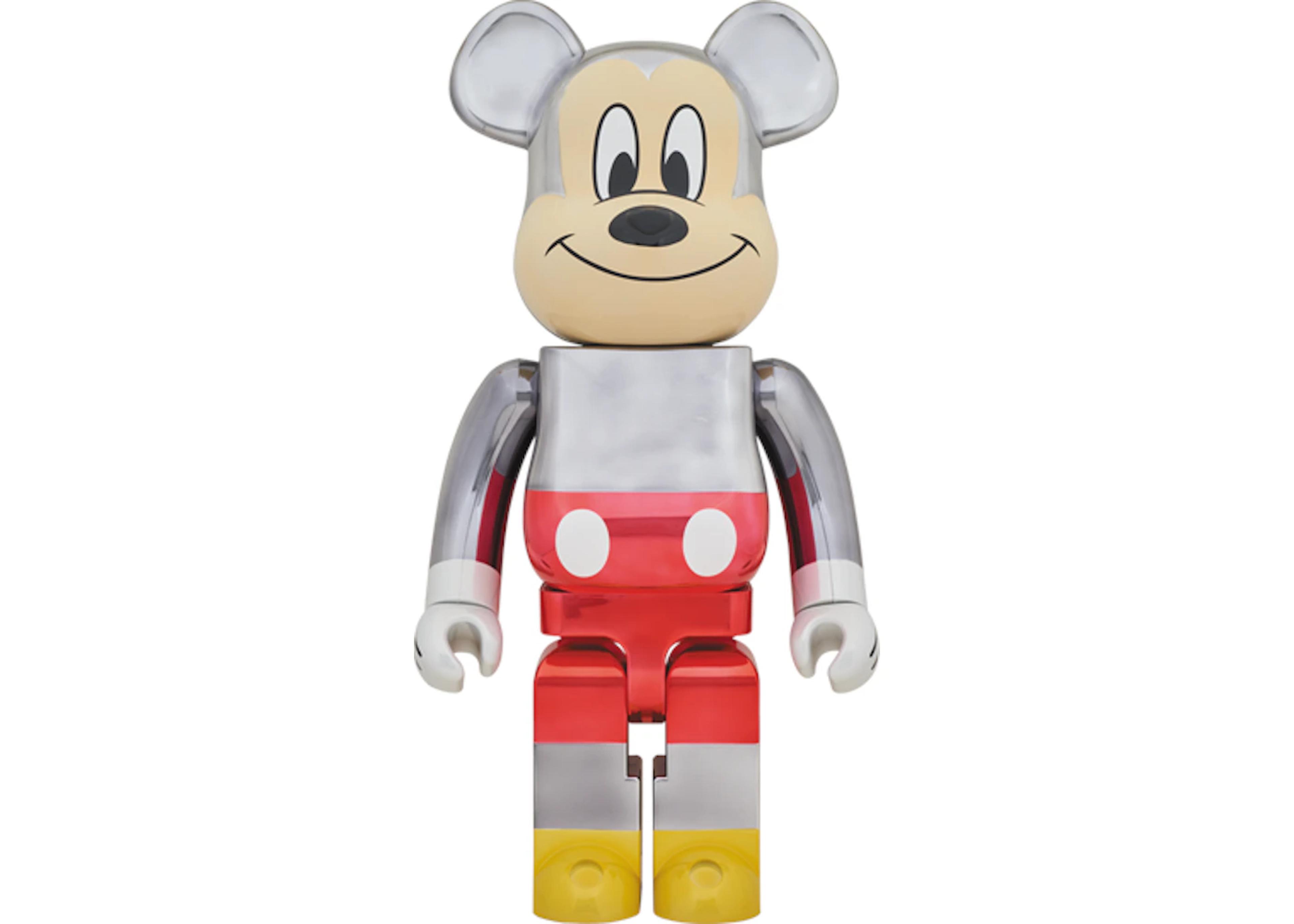 Bearbrick x Fragment Mickey Mouse Color Version 1000%Silver