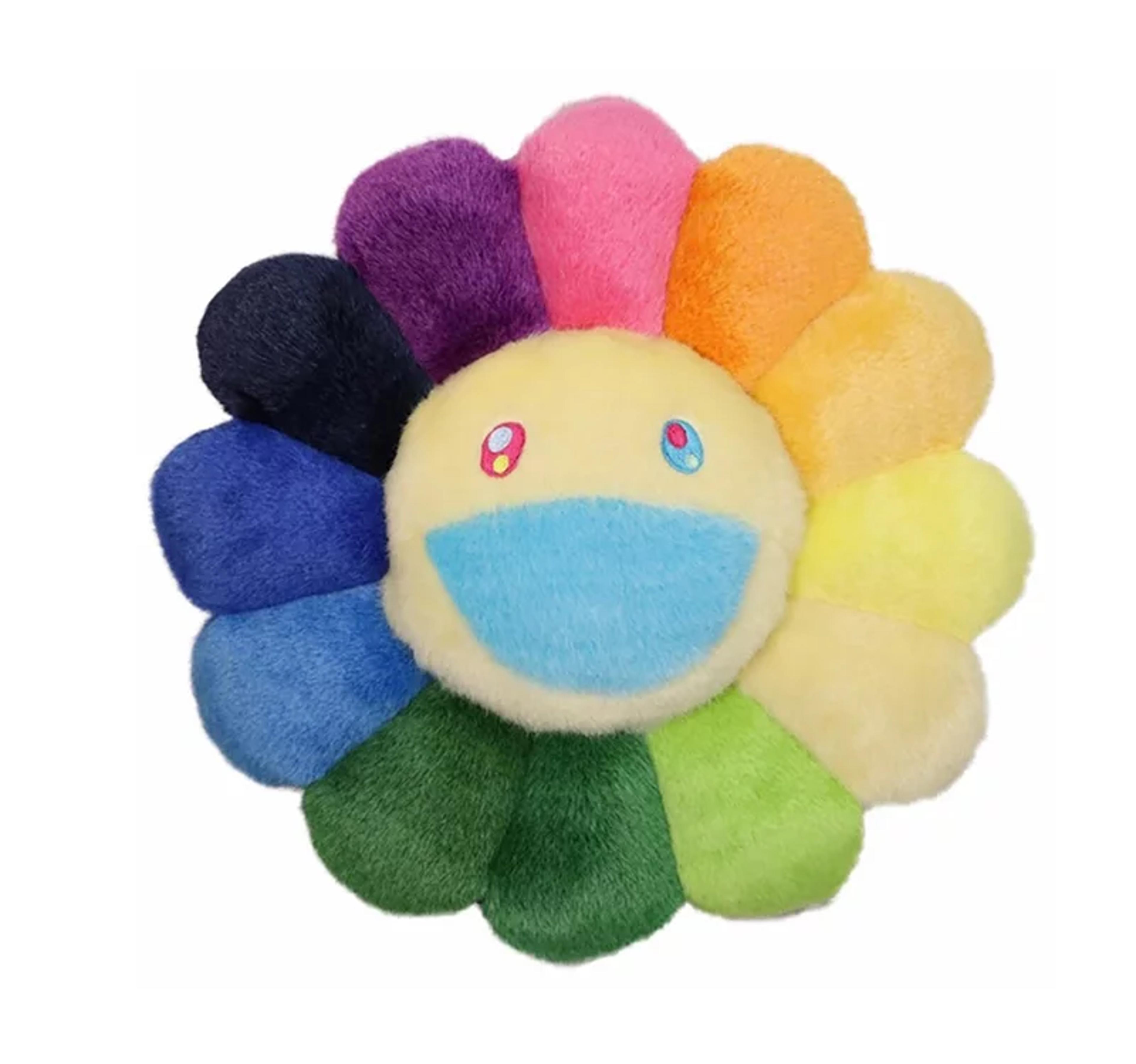 Takashi Murakami Flower Plush 30CM Rainbow/White