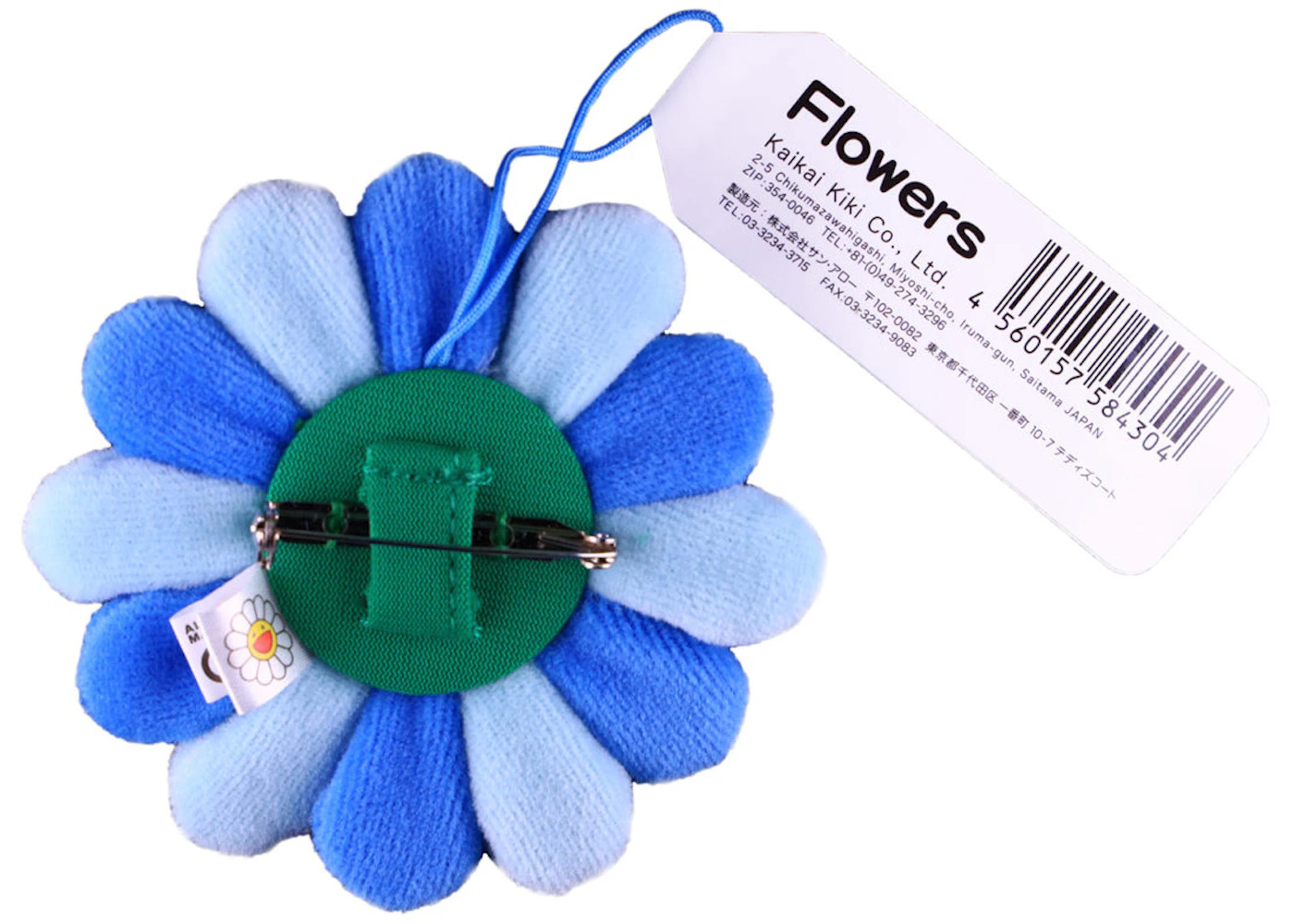 Takashi Murakami Flower Push Pin Blue/Light Blue