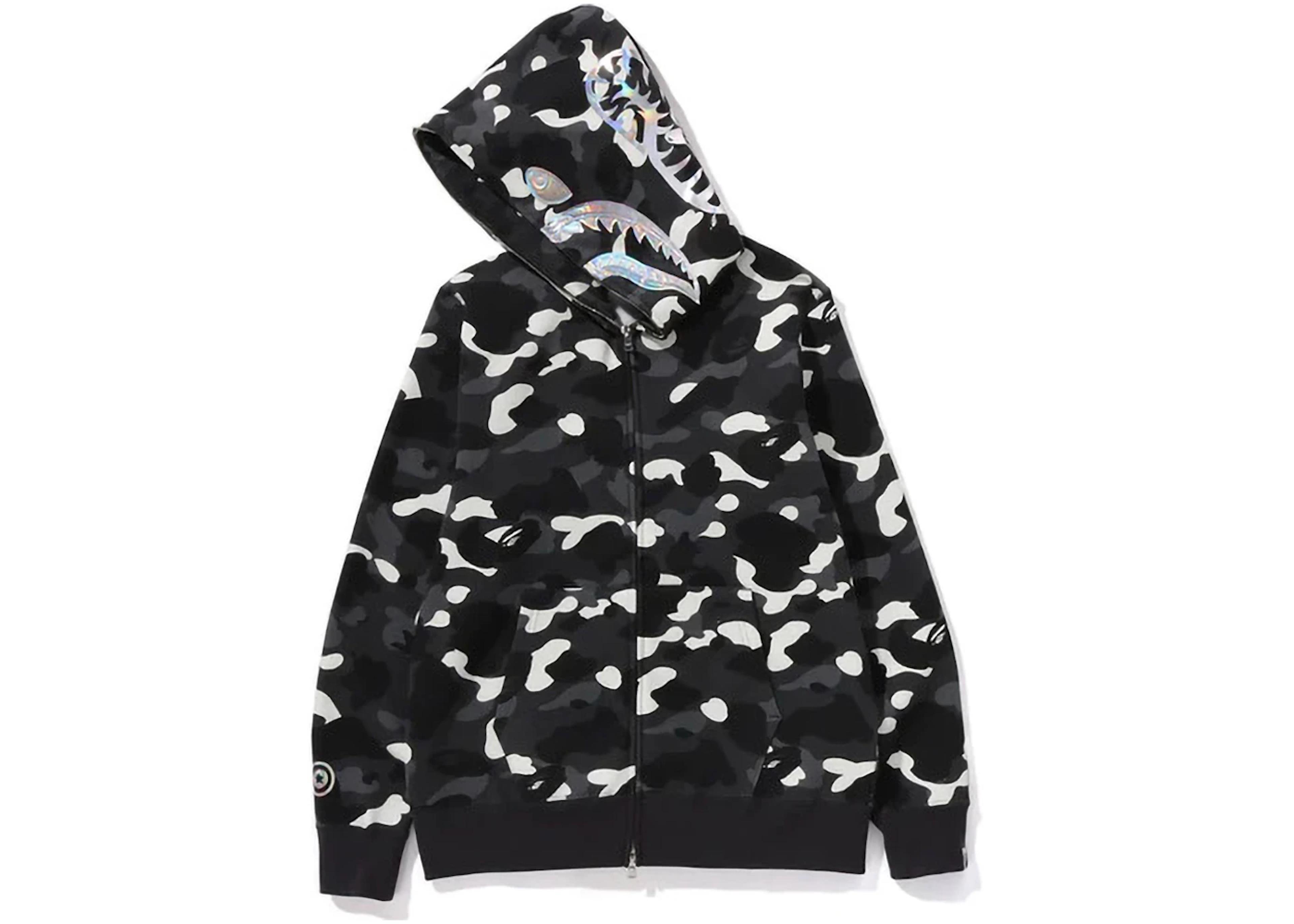 BAPE City Camo Shark Full Zip Hoodie (SS24) Black