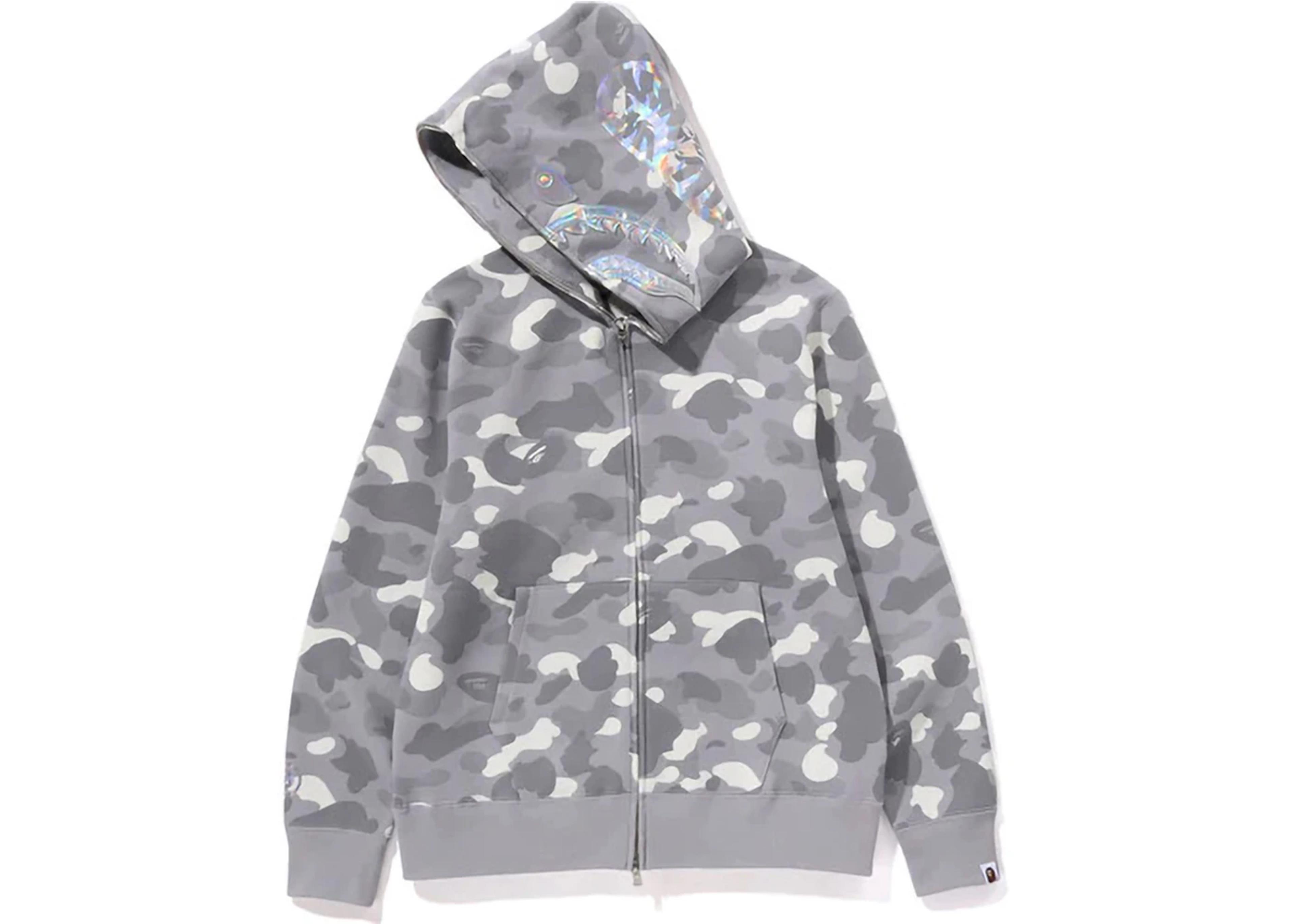 Alternate View 1 of BAPE City Camo Shark Full Zip Hoodie (SS24) Gray