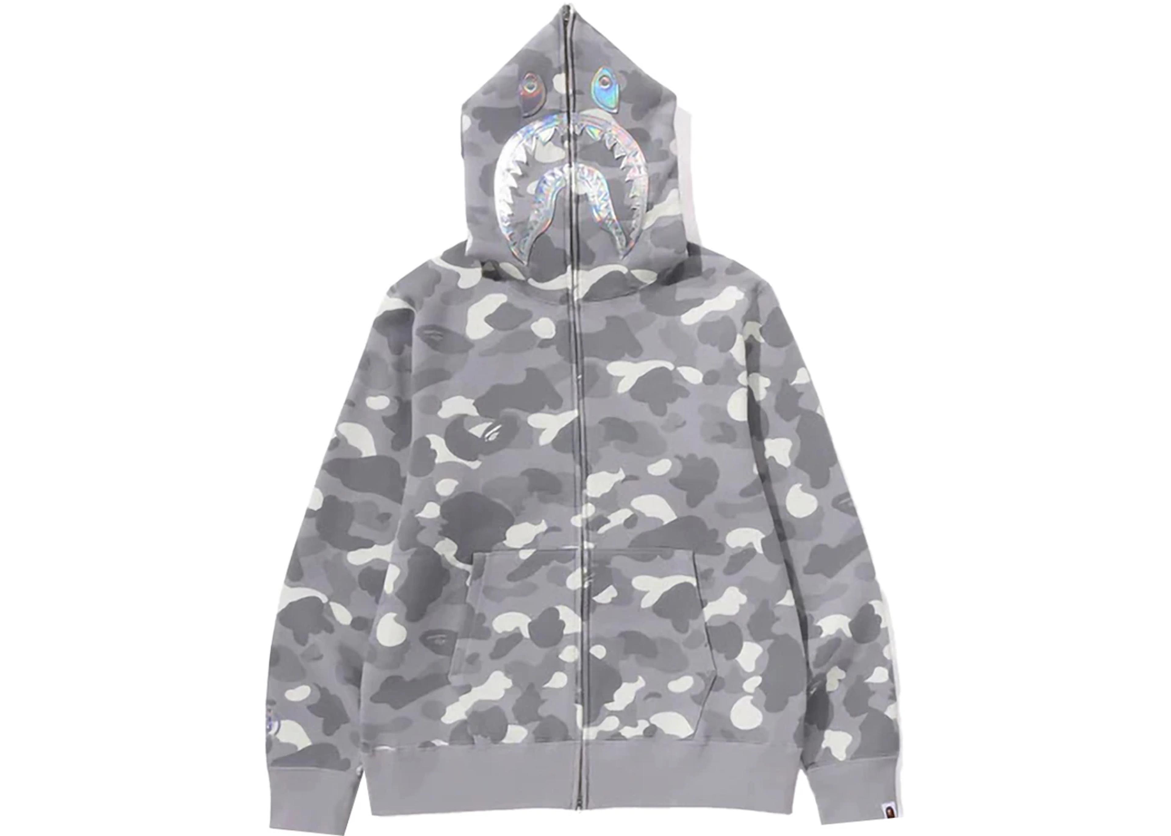 BAPE City Camo Shark Full Zip Hoodie (SS24) Gray