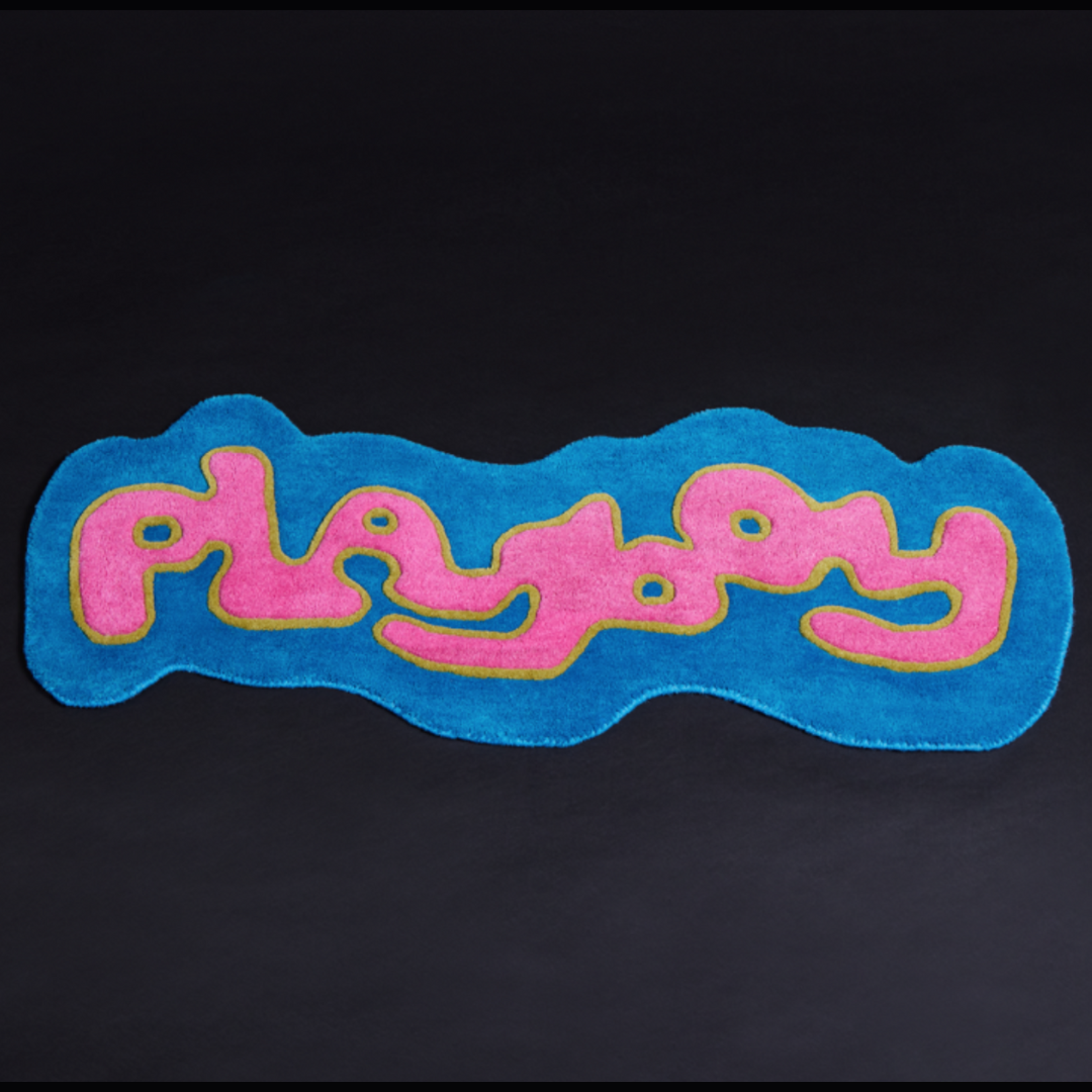 PLAYBOY x WAVEY CASA Runner rug - Pink, Blue & Lime