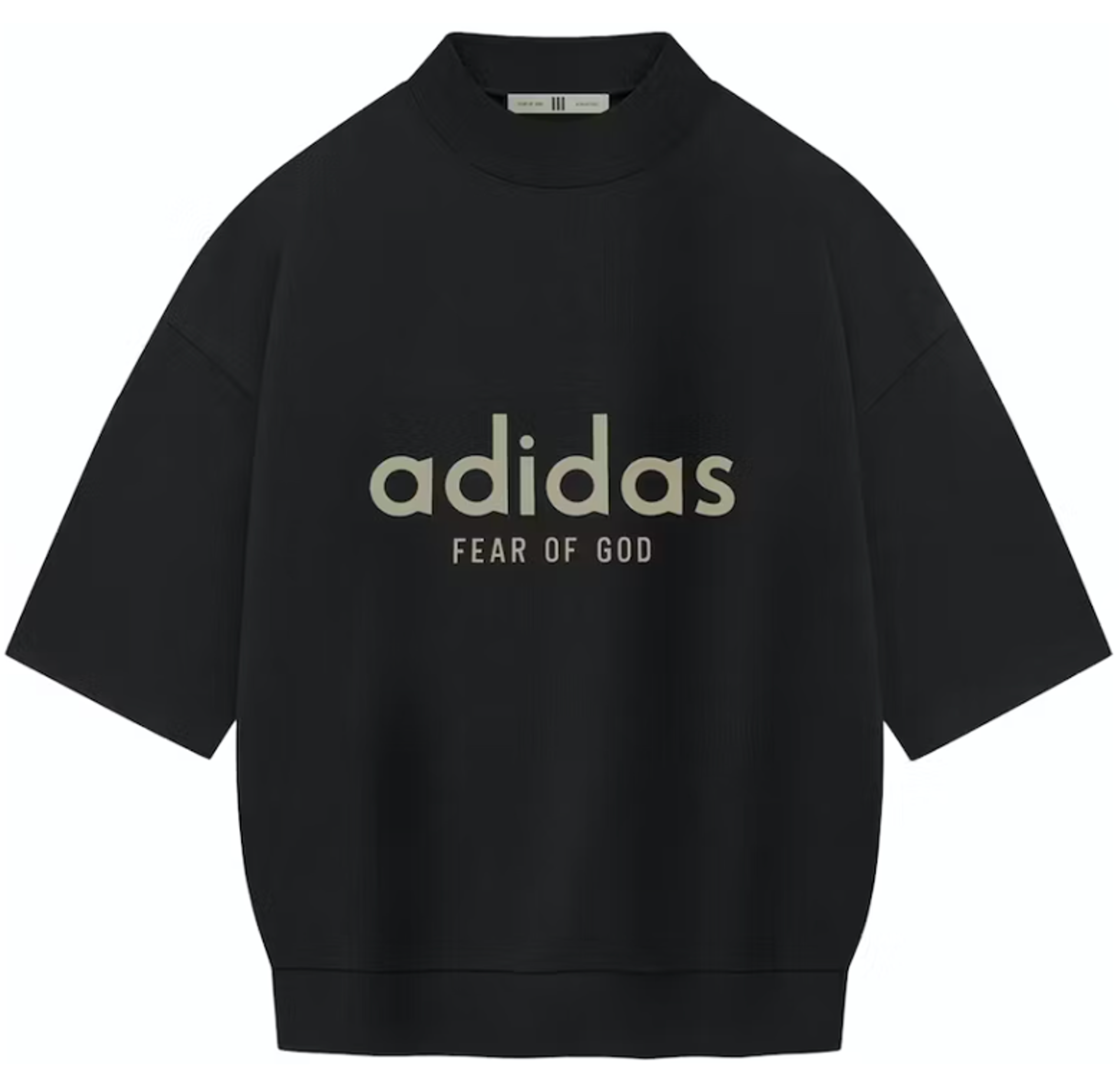 Adidas x Fear of God Athletics Heavy Jersey 3/4 Mock Tee - Black
