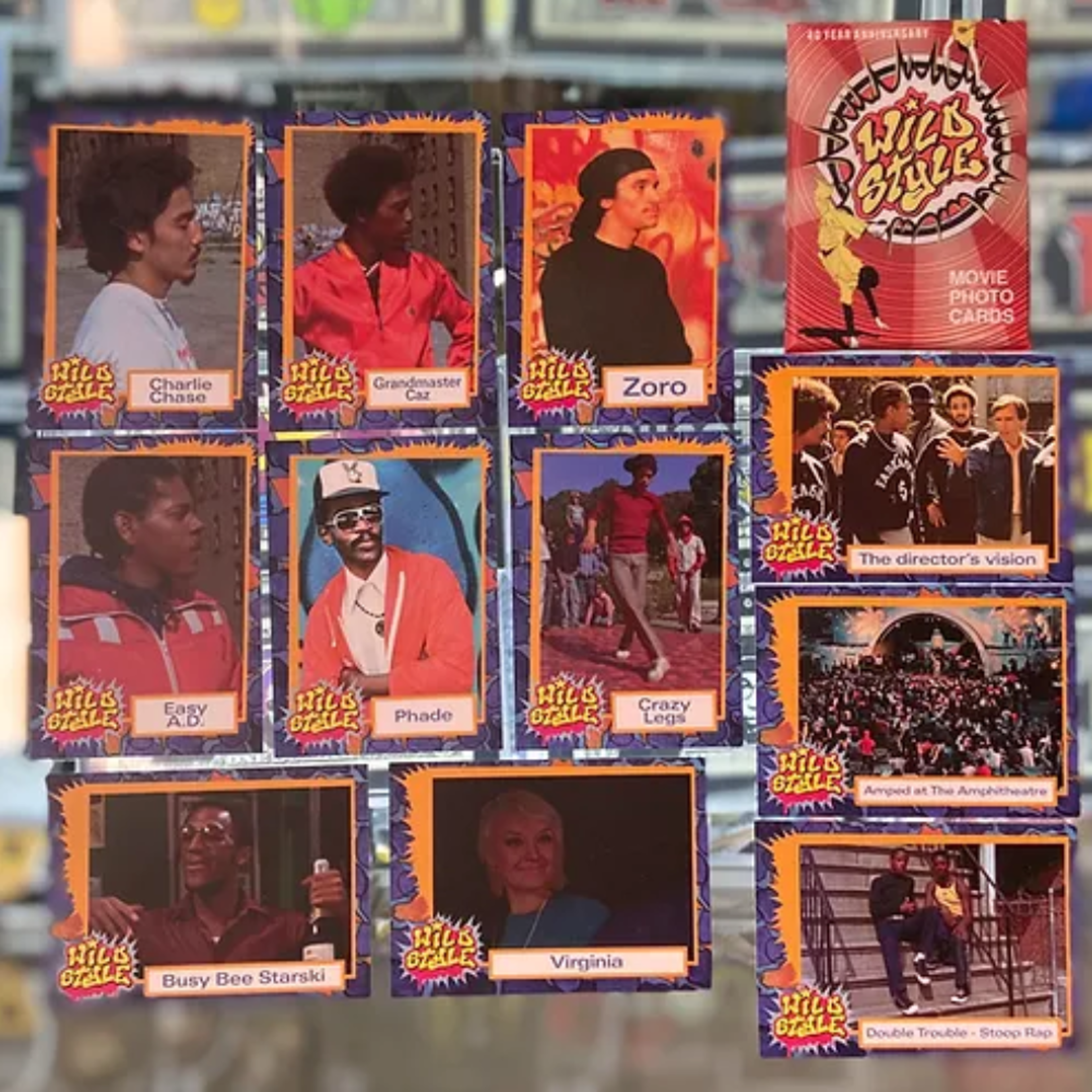 Red Set Wild Style Movie Trading Cards