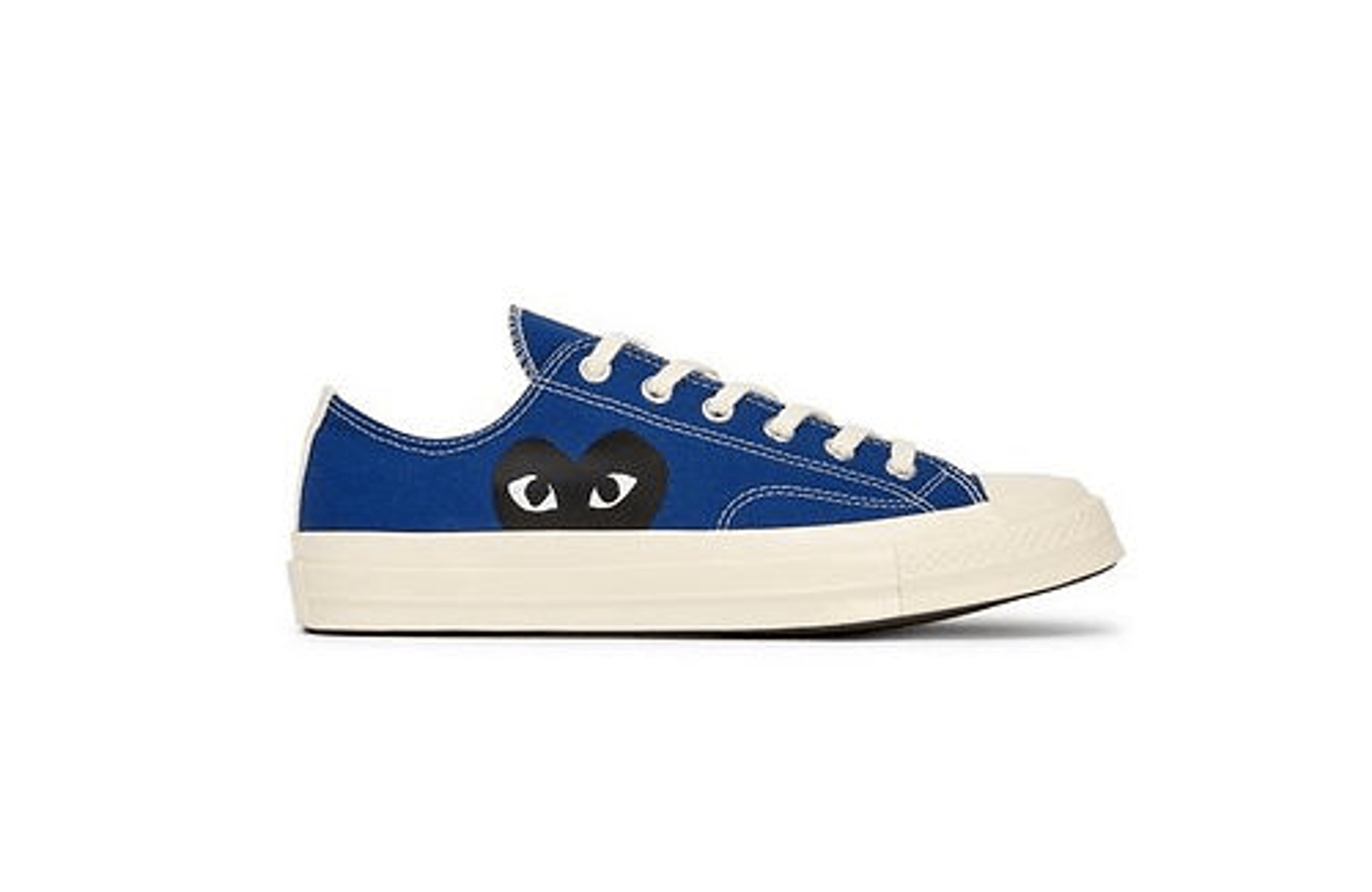 CDG PLAY CONVERSE BLACK HEART CHUCK TAYLOR ALL-STAR LOW BLUE