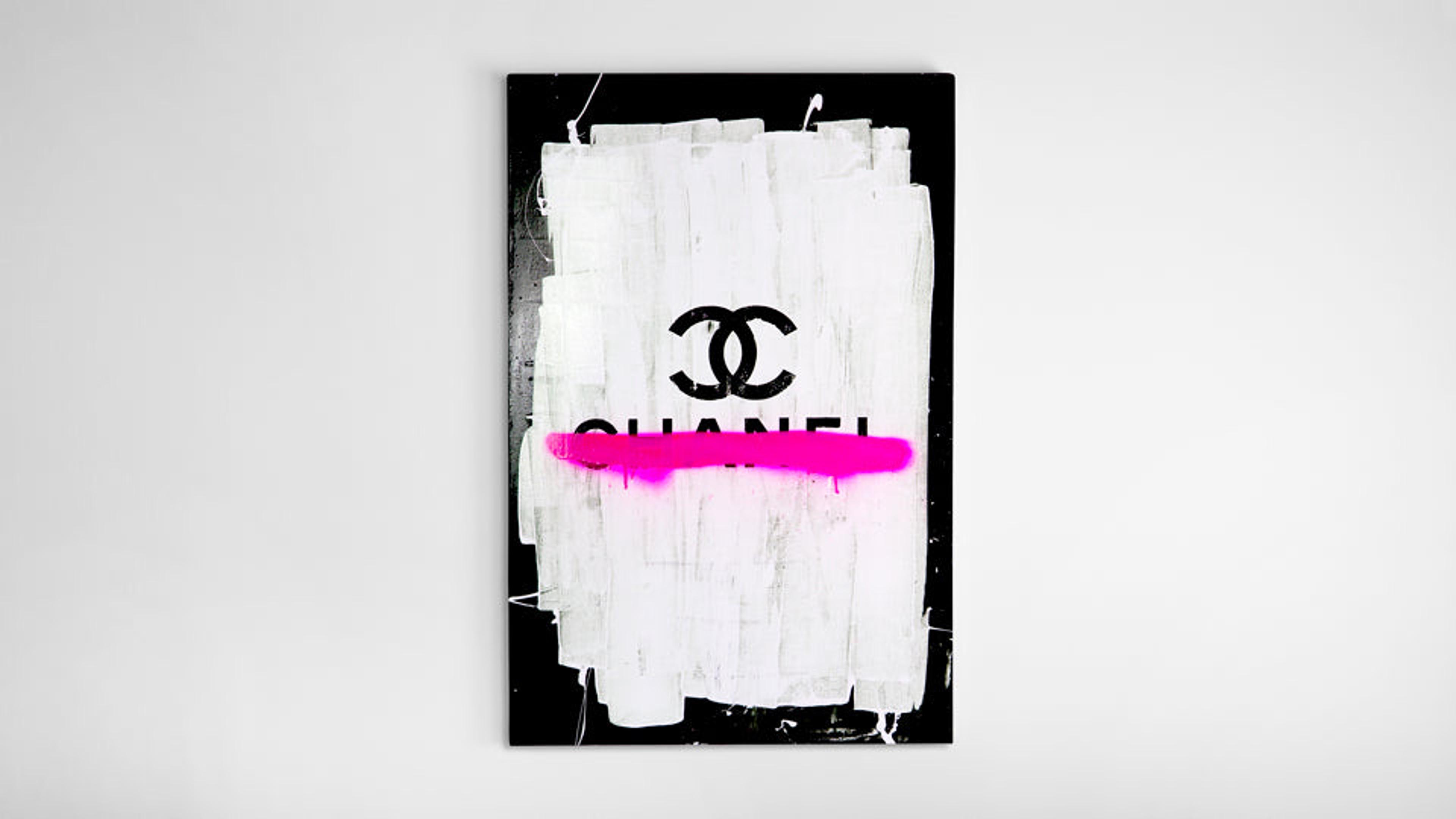 NTWRK - CHANEL WITH NEON PINK OVERSPRAY