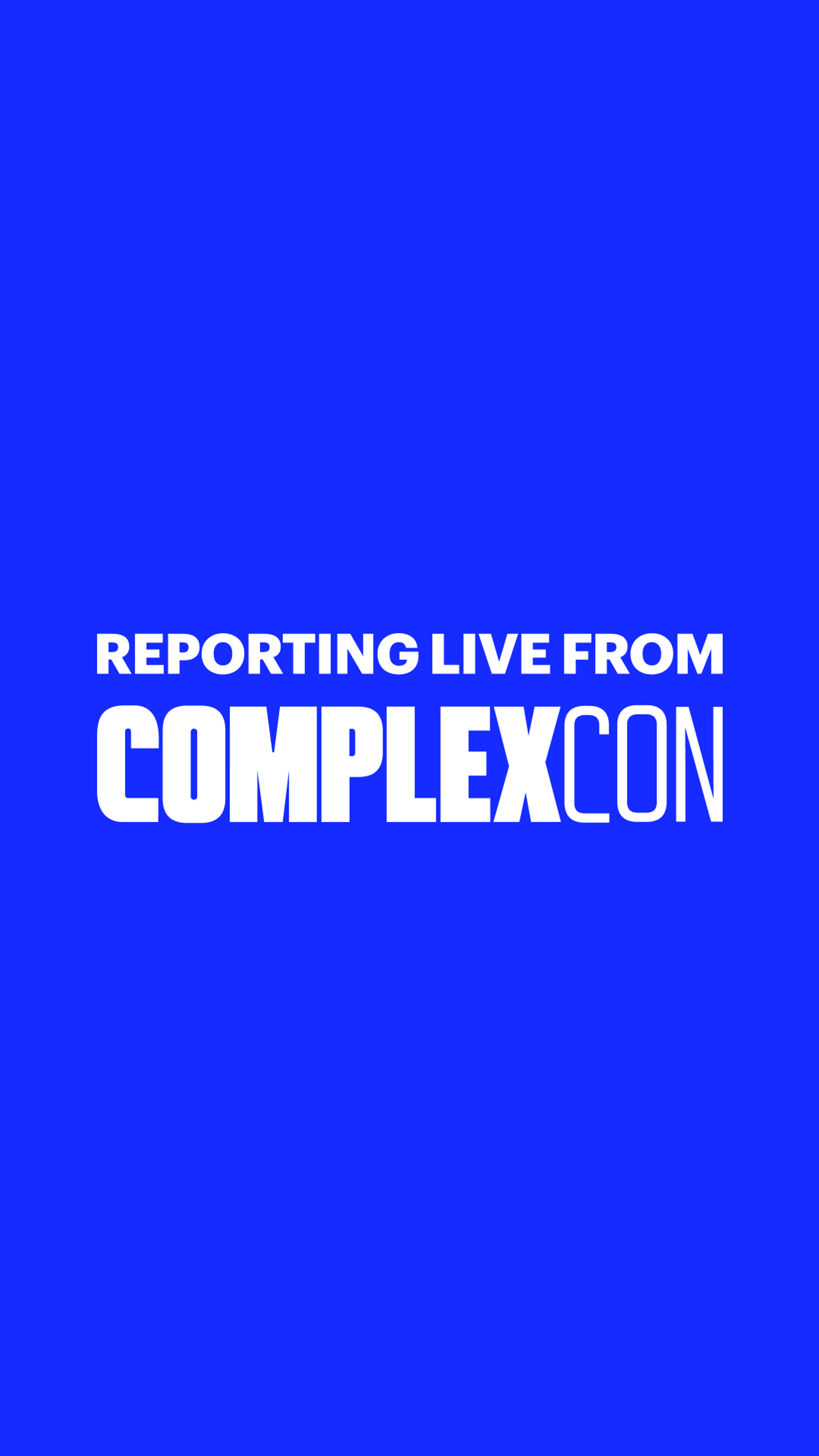 Preview image for the show titled "[DUPLICATE] LIVE FROM COMPLEXCON - Show 1" at Today @ 6:41 PM