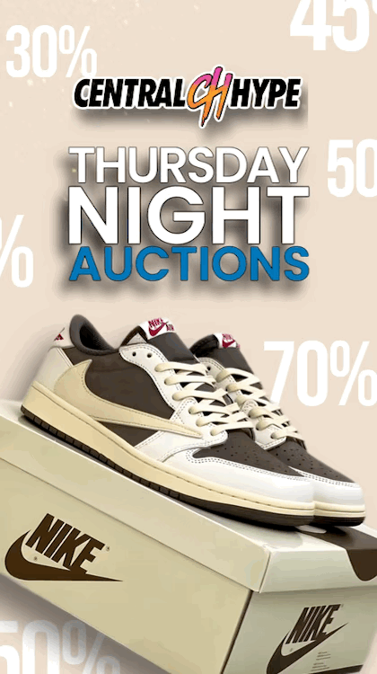 Preview image for the show titled "$1 AUCTION NIGHT🔥 - CHROME - WARREN - OFF WHITE - SNEAKERS" at May 17, 2024
