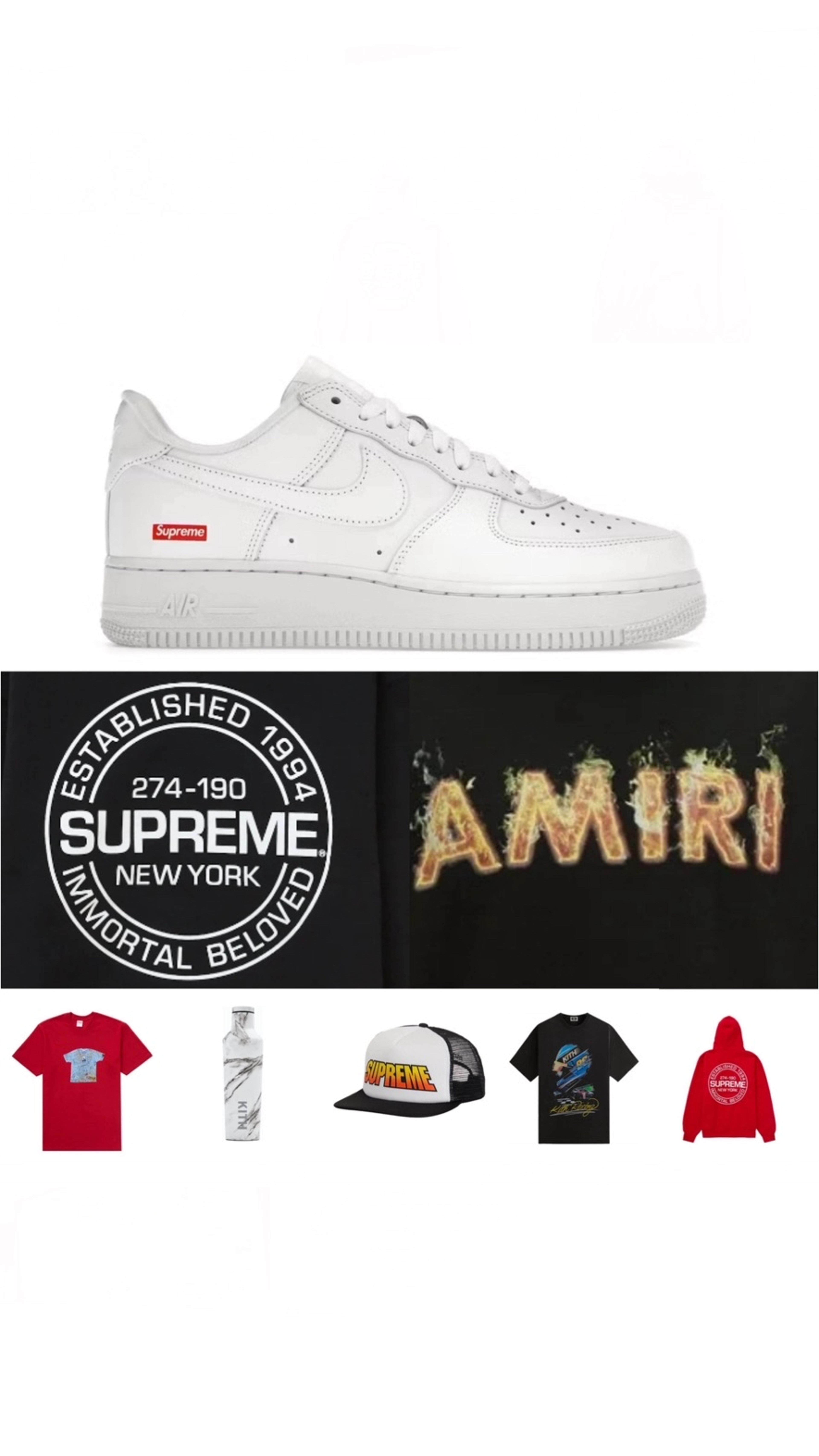 Preview image for the show titled "23/30 AMIRI,SUPREME, KITH AND MORE‼️" at Today @ 1:45 AM