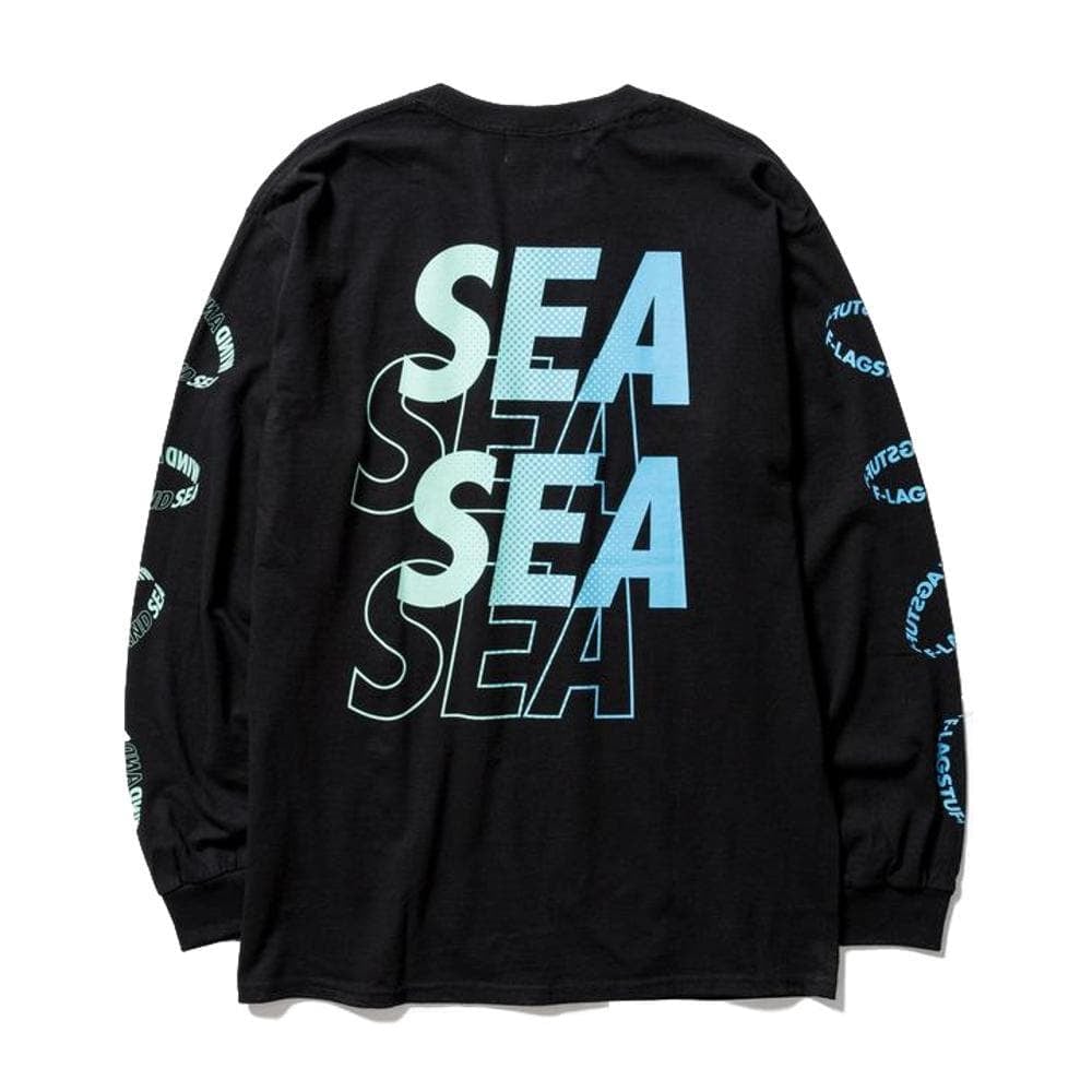 NTWRK - WIND AND SEA L/S TEE-BLACK